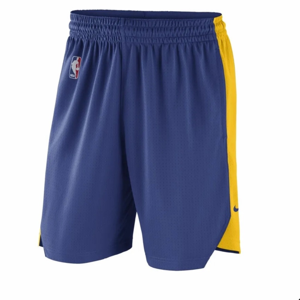 [866941-495] Mens Nike NBA Golden State Warriors Practice Shorts